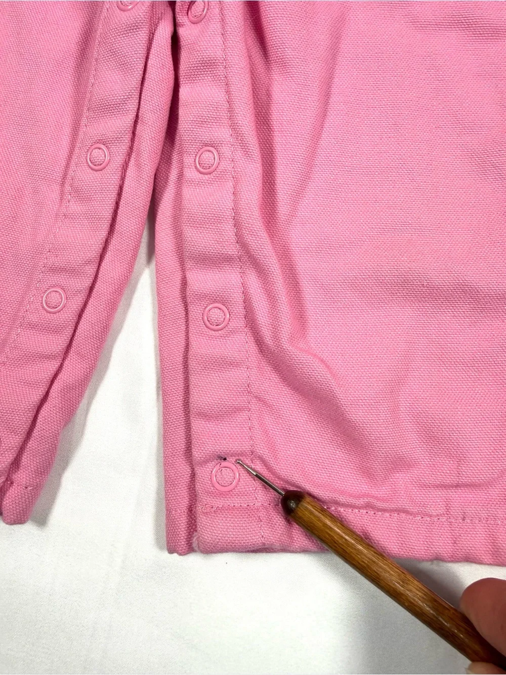 CARHARTT Girls Canvas Bib Overalls 9M Pink Plaid Lined Workwear Farmcore Western
